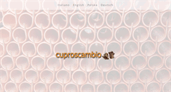 Desktop Screenshot of cuproscambio.it