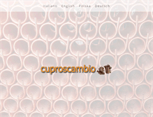 Tablet Screenshot of cuproscambio.it